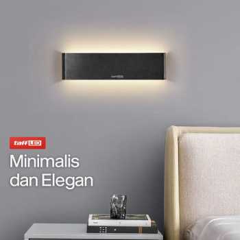 Gambar produk TaffLED Lampu Dinding Hias Minimalis LED Wall Lamp Aluminium 12W Warm White - B1001