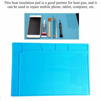 Gambar produk LUXIANZI Heat Insulation Working Mat Alas Matras Kerja 340x230mm - S-120B