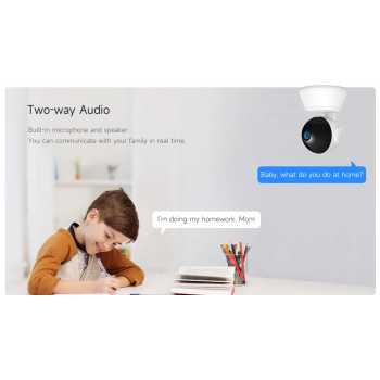 Gambar produk V380 Pro Kamera CCTV WiFi PTZ Active Alarm Night Vision Cloud Storage - Q6 Pro