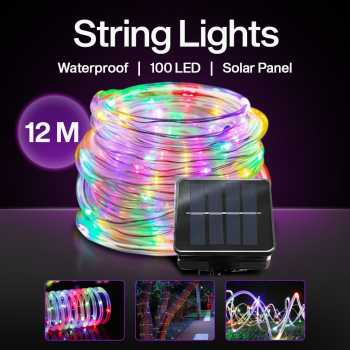 ANBLUB Lampu Hias String Lights Solar Power Waterproof 100 LED 12M - LISM-10