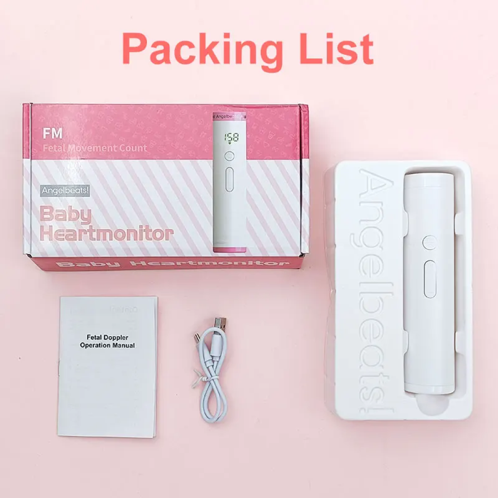 Gambar produk Angelbeats Alat Deteksi Jantung Janin Fetal Doppler Heart Rate Monitor - I200