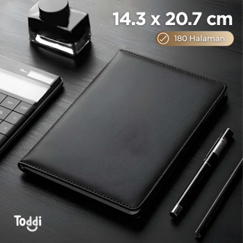 Gambar produk Toddi Buku Jurnal Hardcover Notebook Diary 72GSM 180 Halaman Grid - 1623