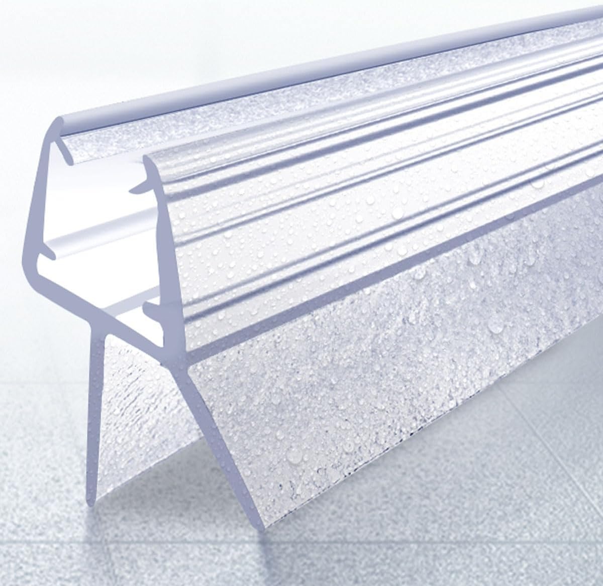 Gambar produk Villy Seal Strip Penutup Celah Pintu Kaca Kamar Mandi Tebal 4-6mm 50cm 20mm - V50