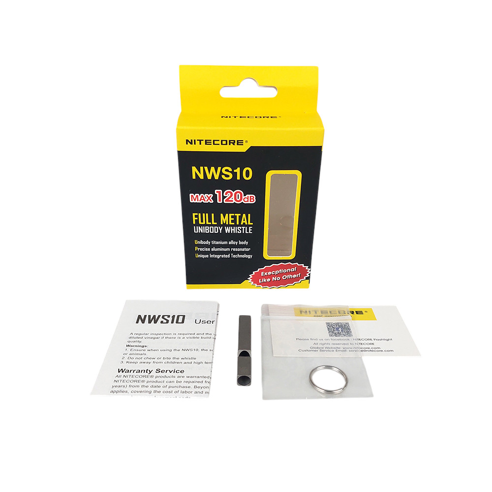 Gambar produk NITECORE Peluit Outdoor Emergency Whistle 120 dB - NWS10