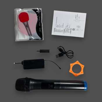Gambar produk FMA Mikrofon Karaoke Wireless Cardioid Microphone 2.4GHz 800mAh - RI-28