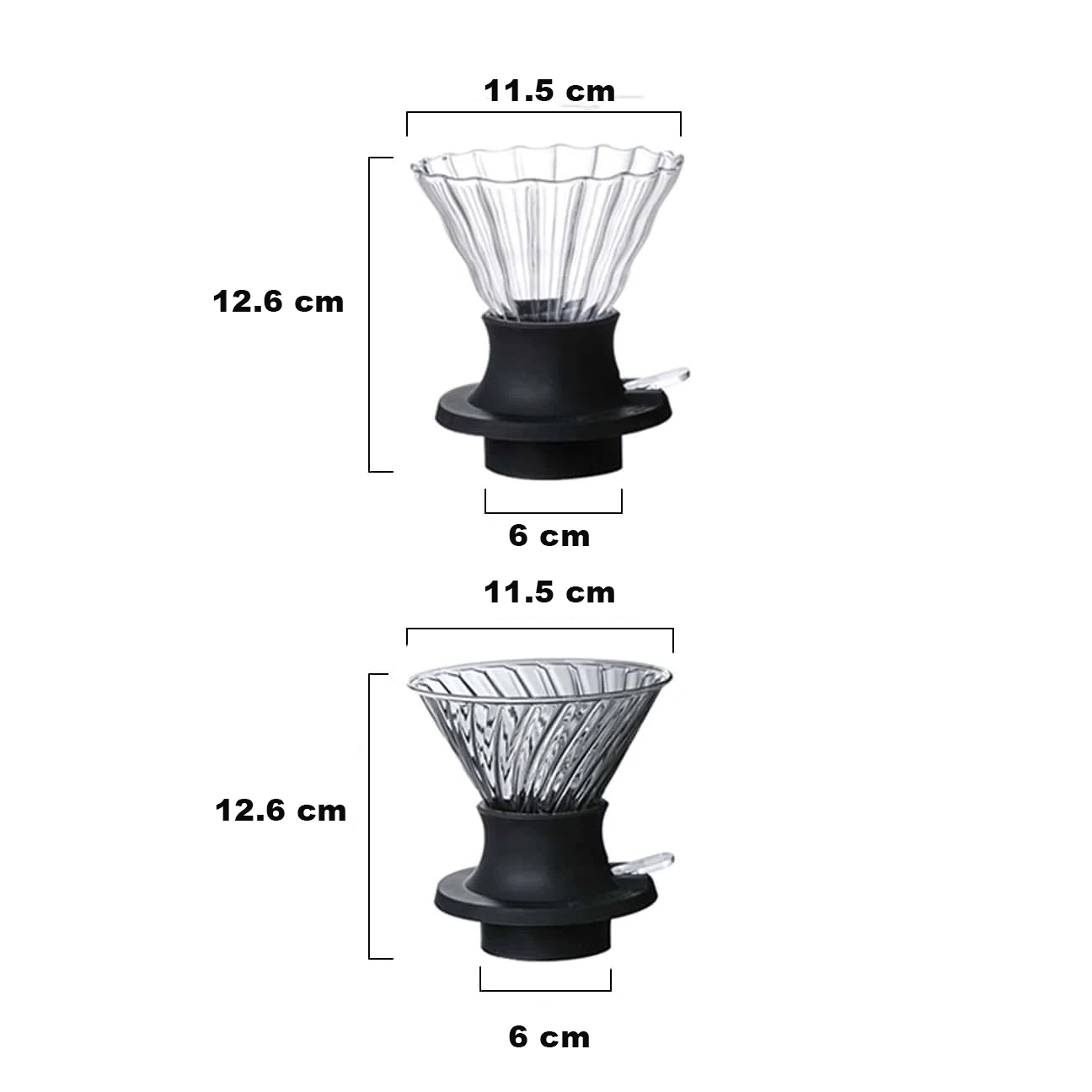 Gambar produk ANTM Filter Penyaring Kopi V60 Cone Coffee Dripper Valve Twirl - INU161