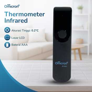 TaffOmicron Termometer Suhu Badan Digital Thermogun Infrared Dual Mode - IR-FM01