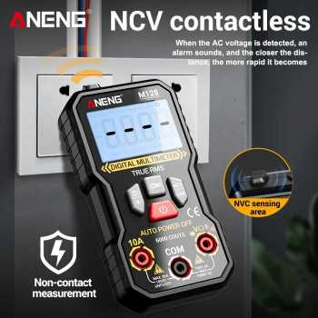 Gambar produk ANENG Digital Multimeter Voltage Tester AC/DC NCV Flash 6000 Counts - M128