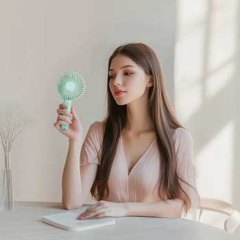 Gambar produk LivingSmart Kipas Angin Portable Genggam USB Mini Cooling Fan 1200mAh - SS-2