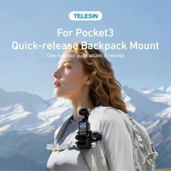 TELESIN Quick Release Backpack Mounting Bracket For DJI Pocket 3 - S3-JFM-02-TDJ