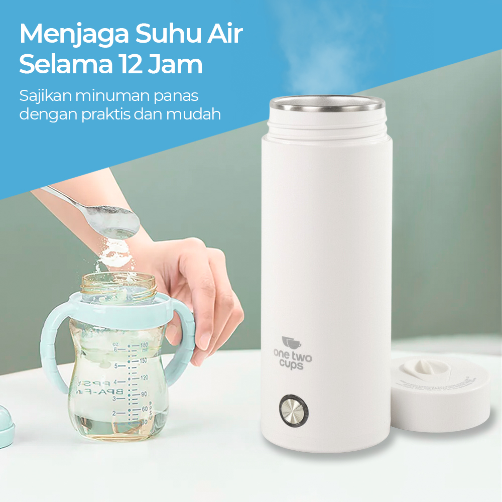 Gambar produk One Two Cups Botol Minum Termos Elektrik Thermal 400ml 300W - MK-400