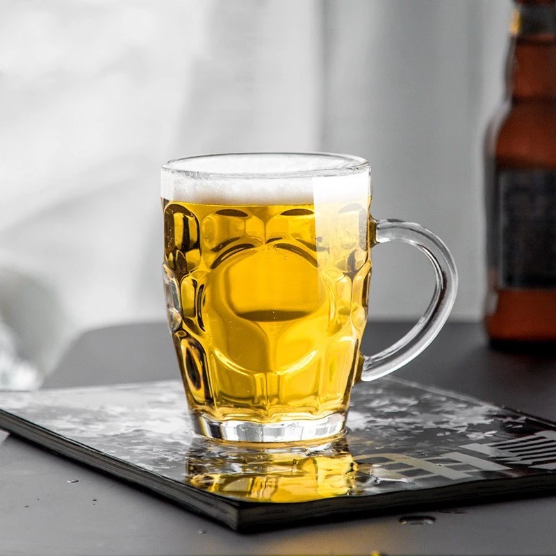 Gambar produk TREDO Gelas Mug Bir Sodium Calcium Glass Pineapple Draft Pattern 690ml - T69