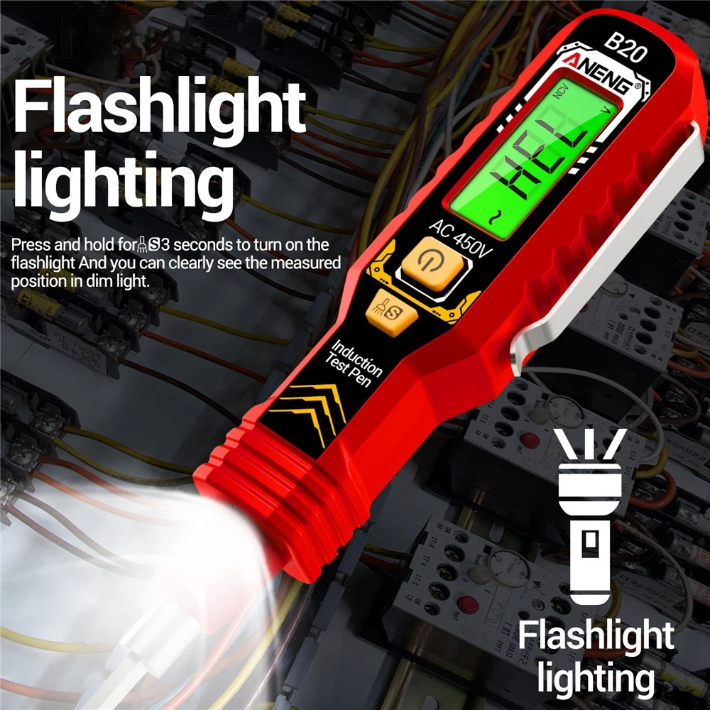 Gambar produk ANENG Obeng Tespen Tester Pen Non Contact Digital Display Alarm - B20