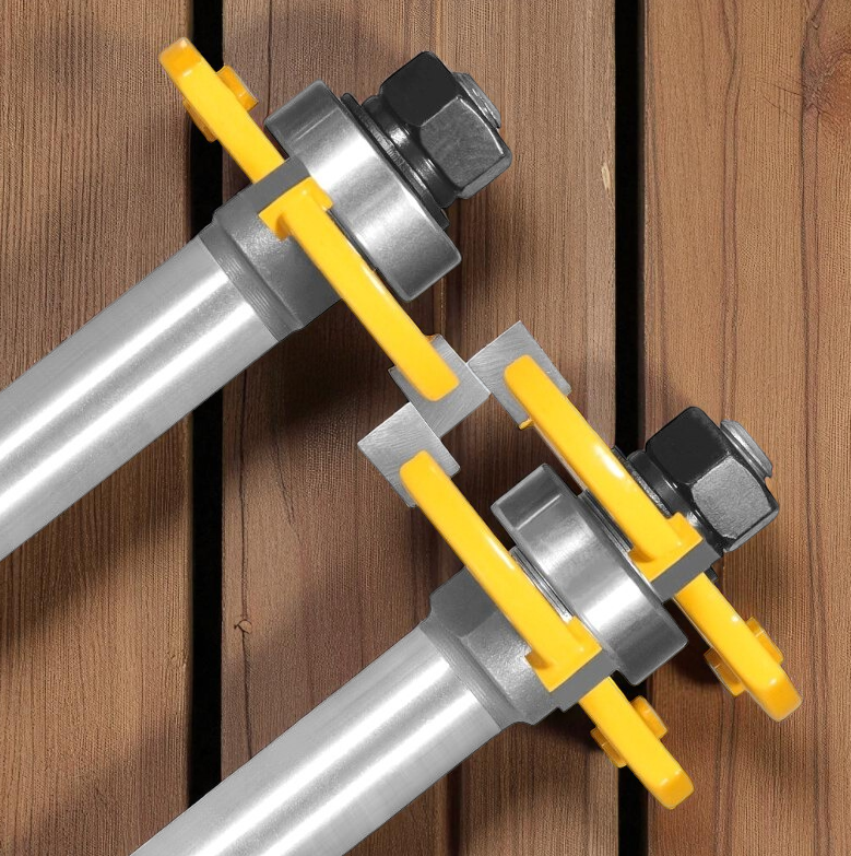 Gambar produk Yumun Mata Profil Kayu Tongue and Groove Milling Cutter 12.7mm 2 PCS - YTG