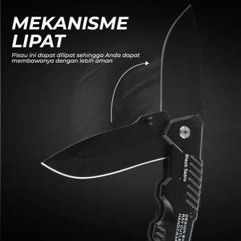 Gambar produk PEGASI Pisau Lipat Tactical Folding Knife Survival Camping EDC - SR-ZDD1