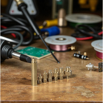 Gambar produk TOAIOT Set Mata Solder Kuningan Iron Tip Brass Insert Nut Kit - TA801