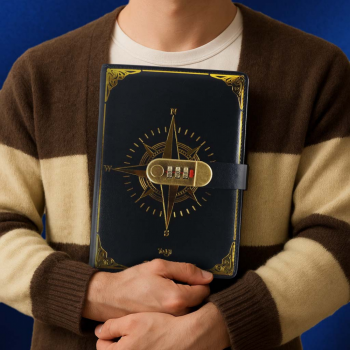 Gambar produk Toddi Buku Jurnal Leather Notebook Diary 300 Halaman with Lock - JJ-03