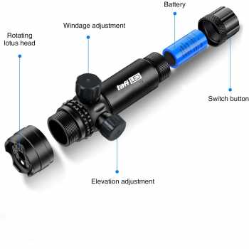 Gambar produk TaffLED Laser Tactical Green Dot Scope Mount Baterai Charger - JG-1