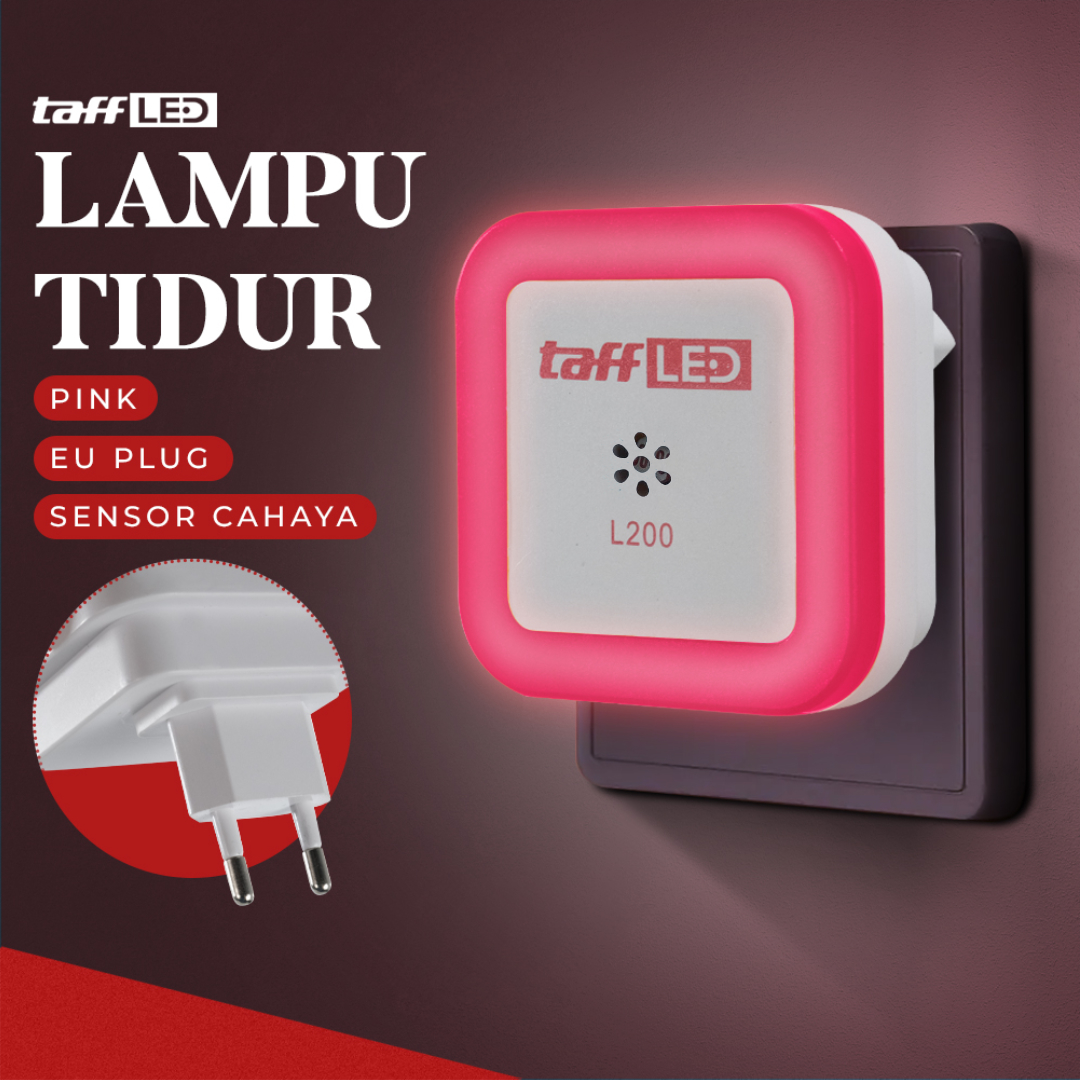 Gambar produk TaffLED Lampu Tidur LED EU Plug Sensor Cahaya Cool White 250V 0.5W - L200