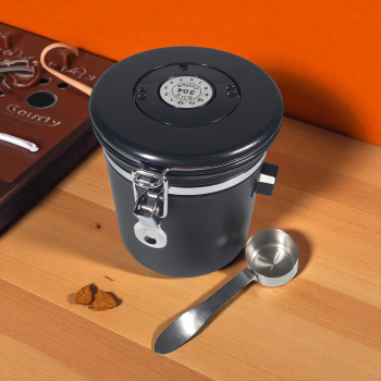 Gambar produk LISM Toples Stainless Penyimpanan Biji Kopi Rekam Tanggal Storage Jar 1.5L - MSS19