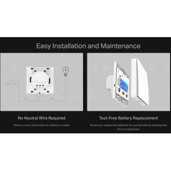 Gambar produk Tp-Link Smart Light Switch 2 Gang 1 Way 250V 3250W - TAPO S220