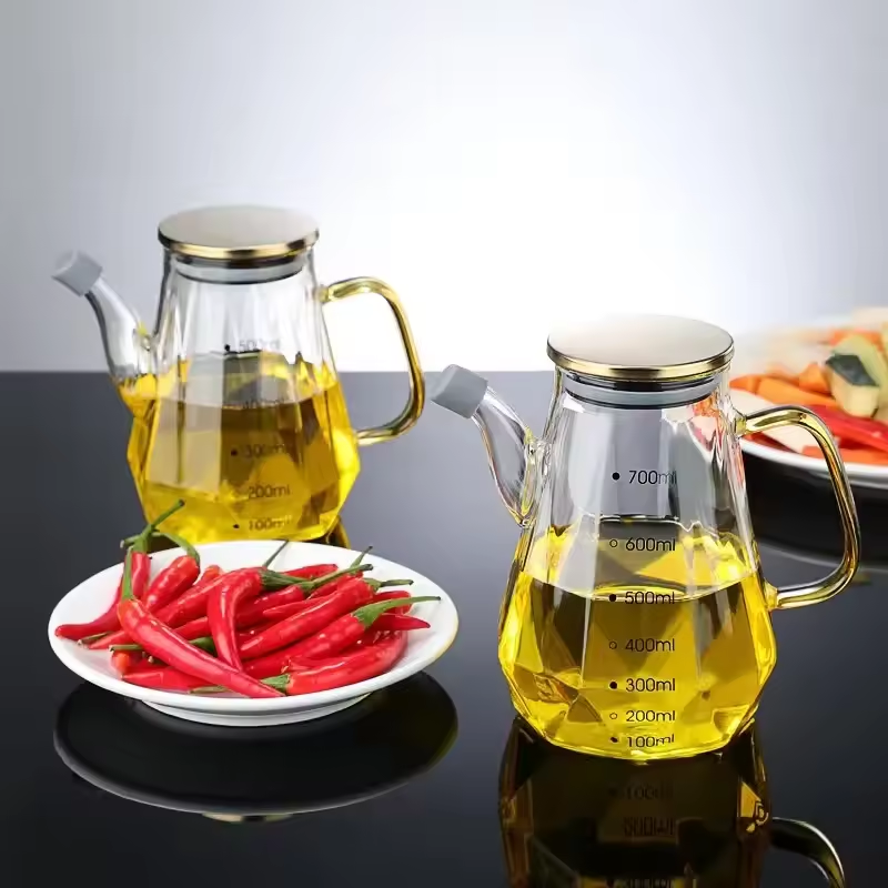 Gambar produk FMA Botol Minyak Borosilicate Glass Oil Pot Leakproof Heat-Resistant 700ml - FM-3PL