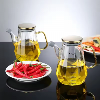 Gambar produk FMA Botol Minyak Borosilicate Glass Oil Pot Leakproof Heat-Resistant 700ml - FM-3PL