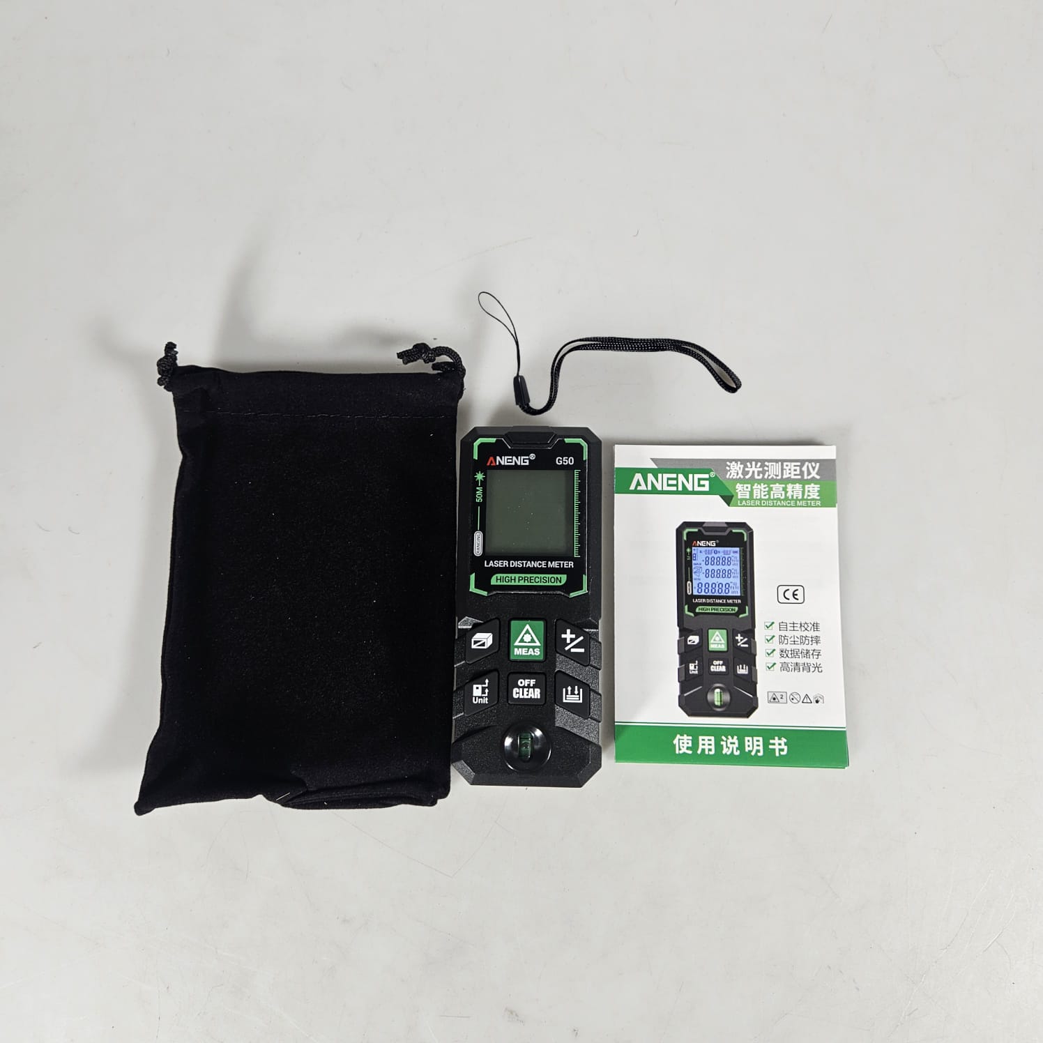 Gambar produk ANENG Meteran Digital Smart Laser Rangefinder High Precision 50M-G50