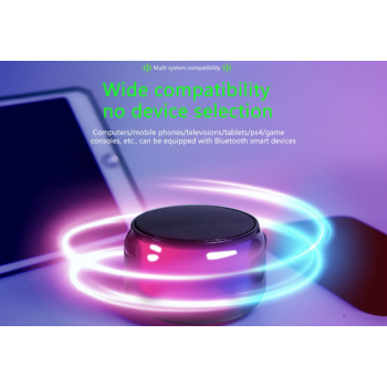 Gambar produk T-WOLF Mini Bluetooth Speaker Portable Transparent Wireless 400MAh - S-100