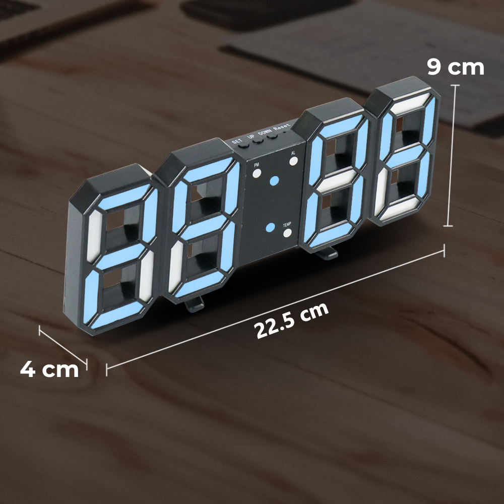 Gambar produk W&G Jam Meja LED Modern Digital Clock with Alarm Function - H211
