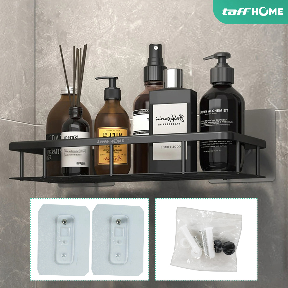 Gambar produk TaffHOME Rak Gantung Kamar Mandi Bathroom Organizer Rack Aluminium - SHR241