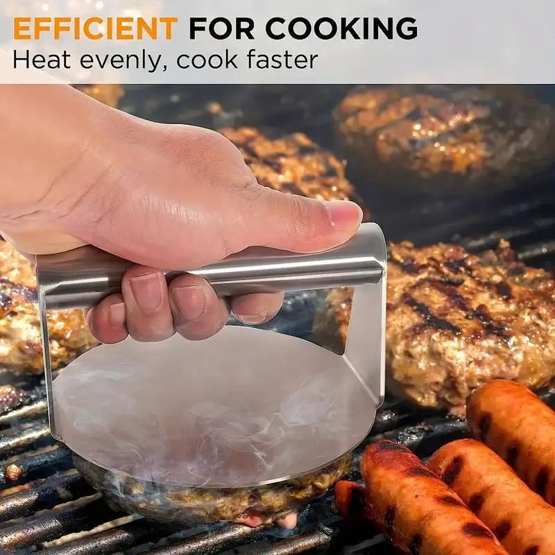 Gambar produk AHOSTO Penekan Daging Hamburger Burger Patty Smasher Meat Press 14cm - AH901