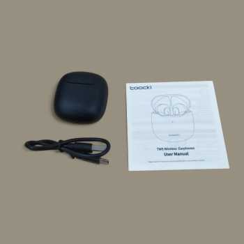 Gambar produk Toocki Earphone Bluetooth 5.3 TWS Earbuds Waterproof IPX4 - HE-080