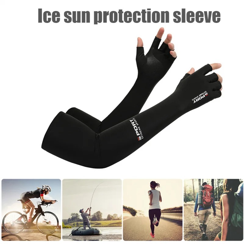 Gambar produk YXST Sarung Tangan Panjang Manset Sleeve Two Fingers Sunscreen Spandex - SP10