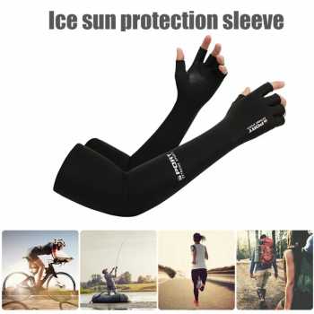 Gambar produk YXST Sarung Tangan Panjang Manset Sleeve Two Fingers Sunscreen Spandex - SP10