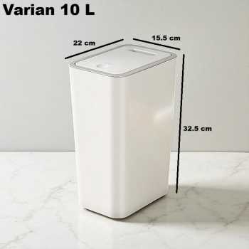 Gambar produk Trevice Tempat Sampah Tekan Press Trash Bin Smooth Opening 10L - T15