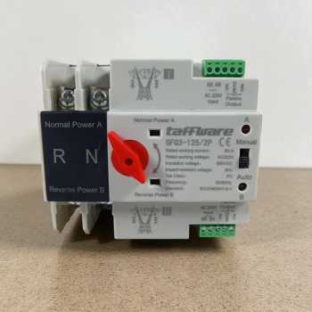 Gambar produk Taffware DIN Rail Power Supply Automatic Control Transfer Switch 2P 63A - GFQ3-125/2P