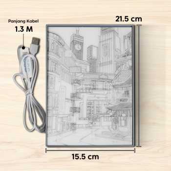 Gambar produk YORYZENG Lampu Meja Hias Lukisan 3in1 Color LED USB 21.5cm Changsha City - YY21