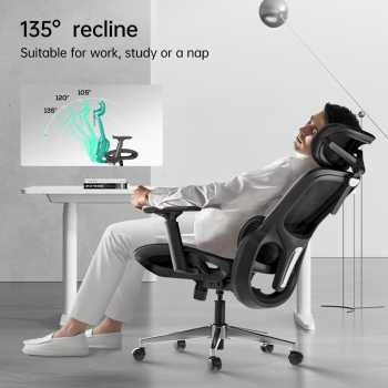 Gambar produk HBADA Kursi Kantor Office Chair 3D Lumbar Support Flexible Armrest - P2 Pro