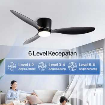 Gambar produk SOVE Kipas Angin Gantung Lampu Tri Color Ceiling Fan 42 Inch - YN-45