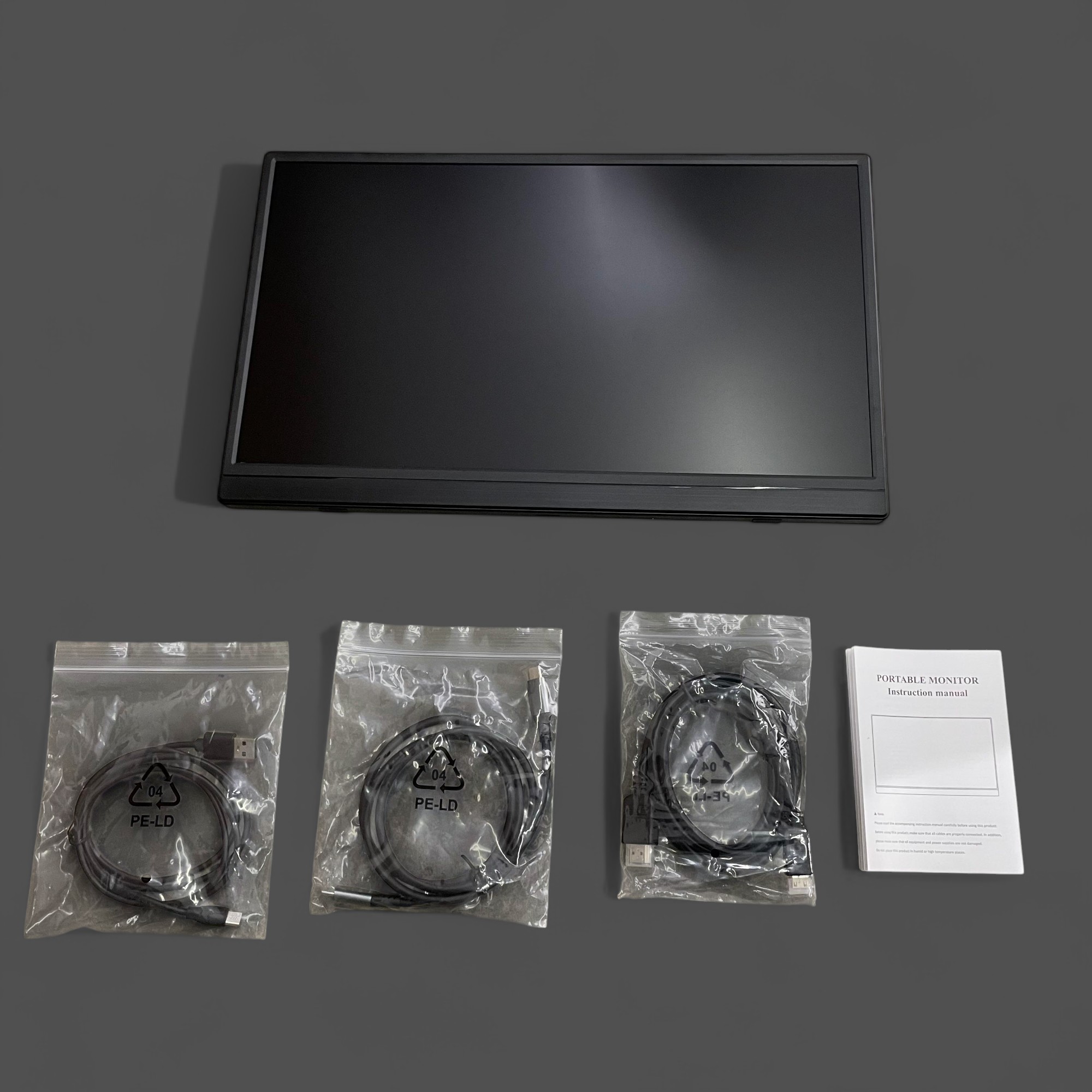 Gambar produk HGFRTEE Portable Monitor 15.6 Inch IPS FHD 60Hz HDR10 HDMI Type C - HF-60
