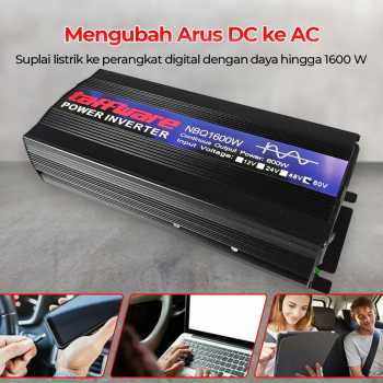 Gambar produk Taffware Power Inverter Mobil Pure Sine Wave AC 220V 1600W DC 60V - NBQ1600W