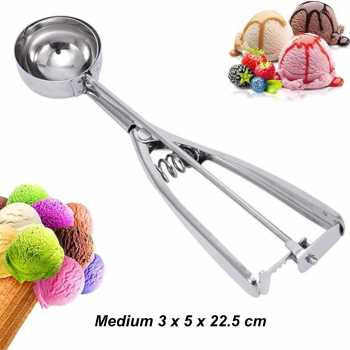 AXV Sendok Takar Es Krim Scoop Stainless Steel Spring Handle - AX-24