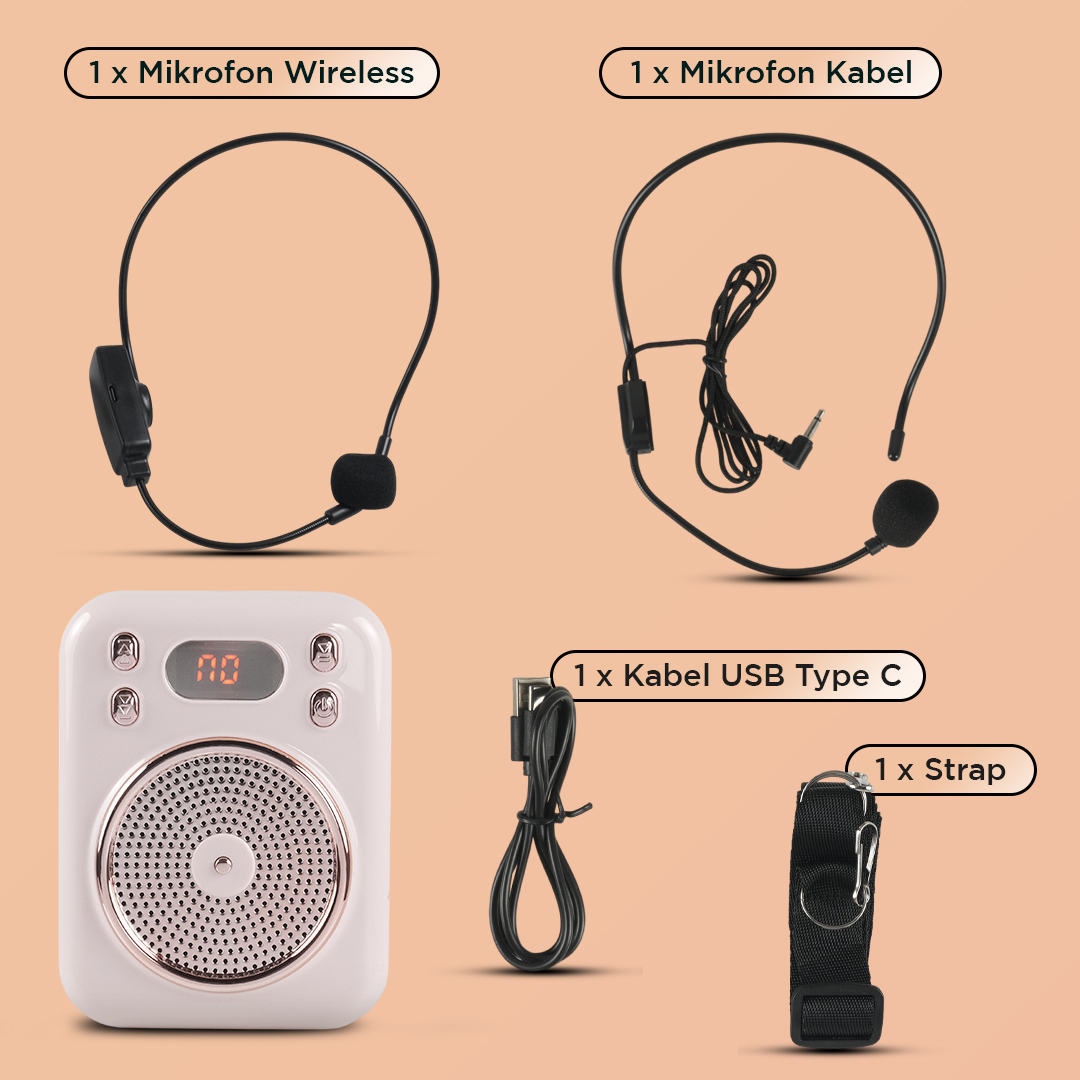Gambar produk Little Bee Speaker Pinggang Bluetooth Voice Amplifier Wireless 8W - S22