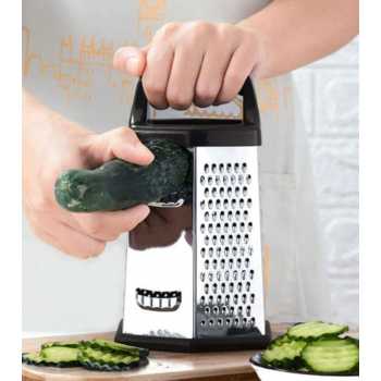 Gambar produk Slight Parutan Pengiris Sayur Serbaguna 6 Side Stainless Steel Grater - INU158