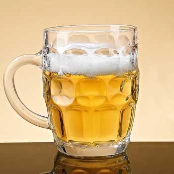 Gambar produk TREDO Gelas Mug Bir Sodium Calcium Glass Pineapple Draft Pattern 500ml - T595
