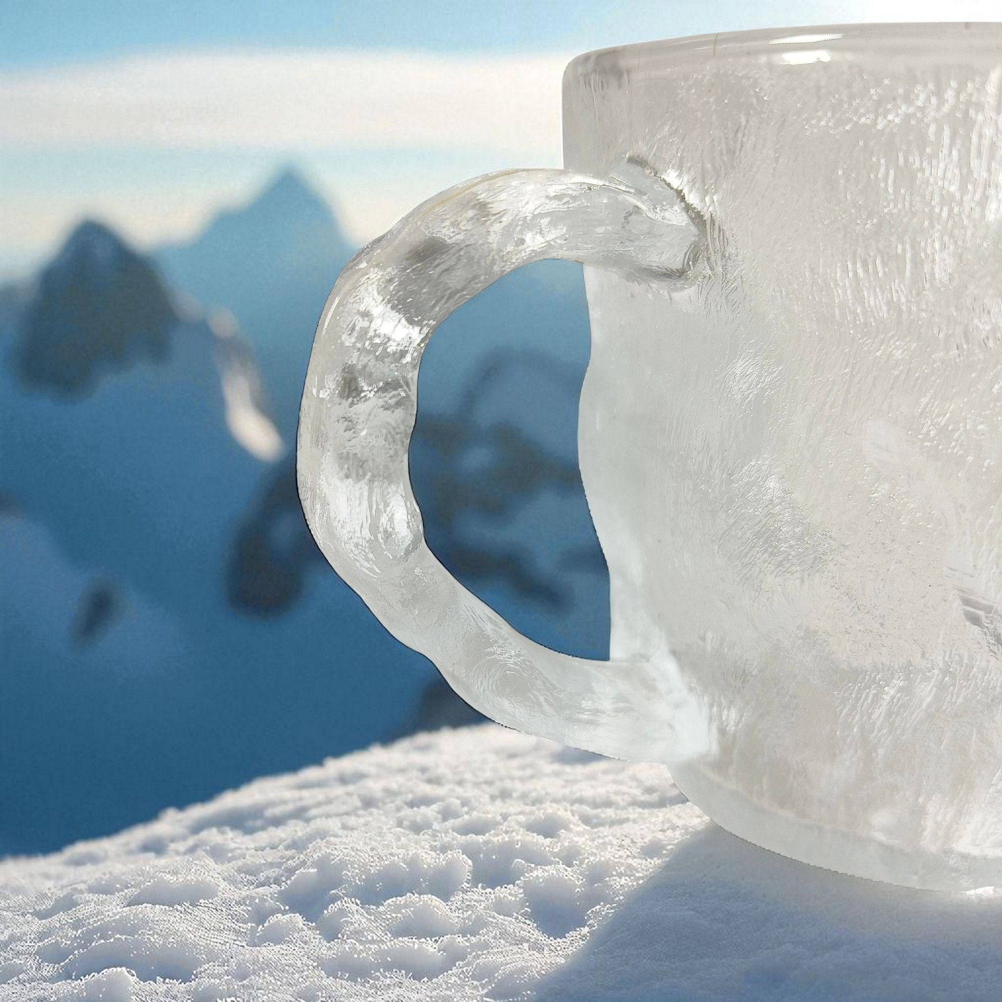 Gambar produk Rouge Gelas Teh Heat Resistant Tea Cup Glacier Hammer Pattern 270ml - INU147