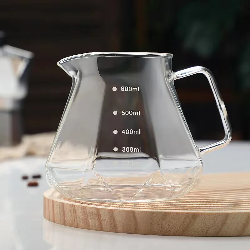 Gambar produk LCS Teko Kopi Coffee Server V60 Drip Pour Kaca Borosilikat 600ml - LCS38