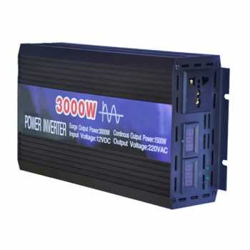Gambar produk CHRTECH Power Inverter Mobil Pure Sine Wave DC 60V to AC 220V 3000W - CHR-P3000W