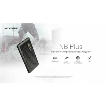 Gambar produk NITECORE Power Bank PD QC Carbon Fiber IPX7 Dual USB 22.5W 10000mAh - NB Plus